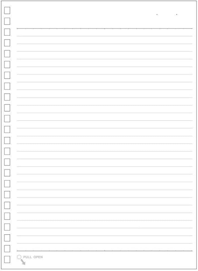 Lihit Lab Twist Notebook Loose Leaf A5 24 Holes B Ruled 30 Sheets N1650