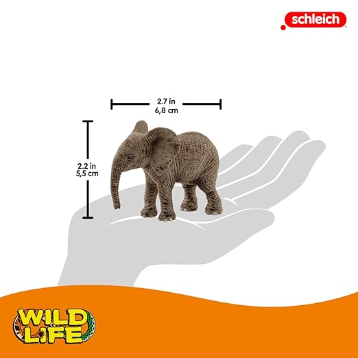 Schleich North America African Elephant Calf Toy Figure