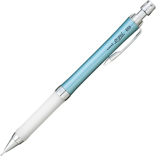 Uni Mechanical Pencil, Slim Model with White Alpha Gel Grip, 0.5mm, Turquoise (M5807GG1P.71)