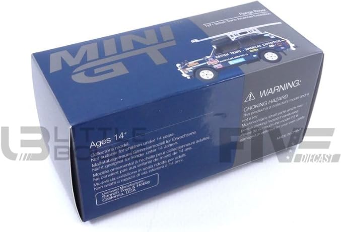MINI GT 1/64 Range Rover 1971 British Trans America Expedition VXC-868K Left Handle,