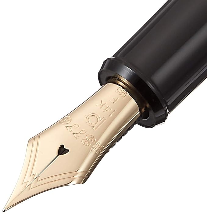 Platinum Fountain Pen, Century Black in Black, Extra Fine Point, PNB-13000#1-1