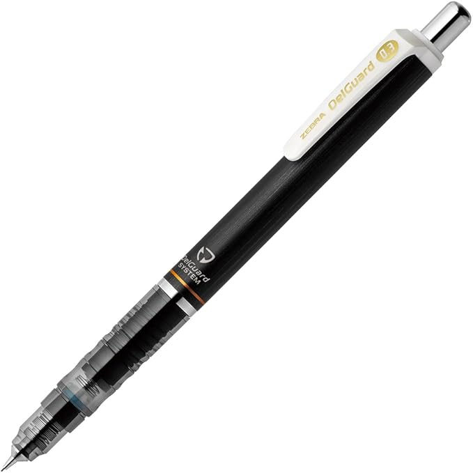 ZEBRA Mechanical Pencil, Del Guard, 0.3mm, Black (P-MAS85-BK)