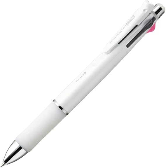 Zebra Clip-On Multi Color Multifunctional Pen, Clear Green Barrel (B4SA1-G)