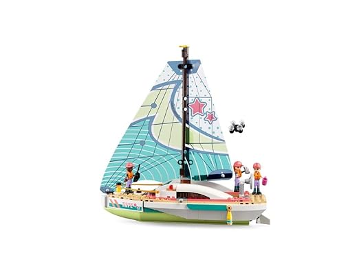 LEGO Friends 41716 Stephanie's Sailboat Adventure, Toy Blocks, Gift, Boating, Pretend Play, Girls, Ages 7 and Up