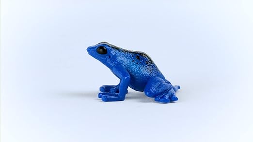 Schleich Wild Life, Wild Animal Rainforest Jungle Toys for Kids, Poison Dart Frog Toy, Blue, Ages 3+