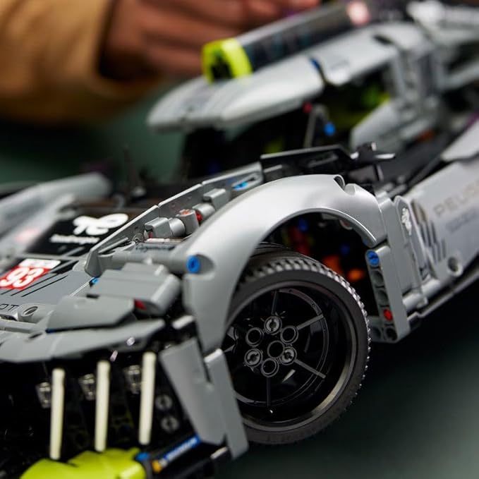 LEGO Technic Peugeot 9X8 24H Le Mans Hybrid Hypercar 42156 Building Kit (1,775 Pieces),Multicolor