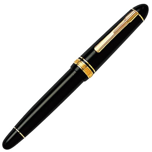 Platinum President Black Fountain Pen PTB 20000P, Broad Nib
