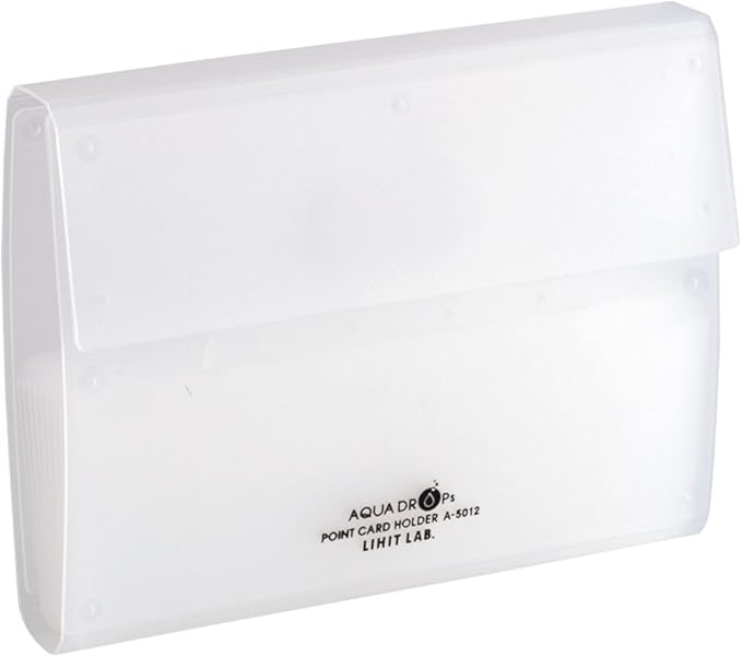 Lihit Lab Card Case Point Card Holder 20 Cards Milky White A5012-1