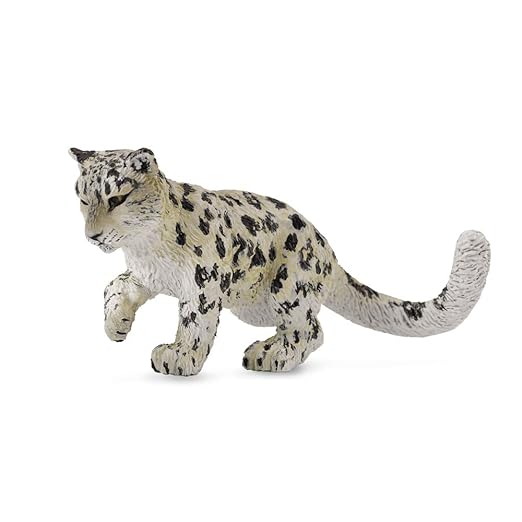 Collecta Wildlife Snow Leopard Cub - Playing Toy Figure - Authentic Hand Painted Model
