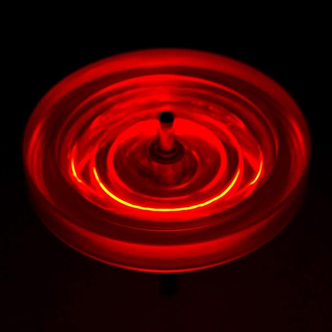 Spin Gear Komawashi Association Certified Glowing Koma Lark LED (Red Glitter - Red LED)