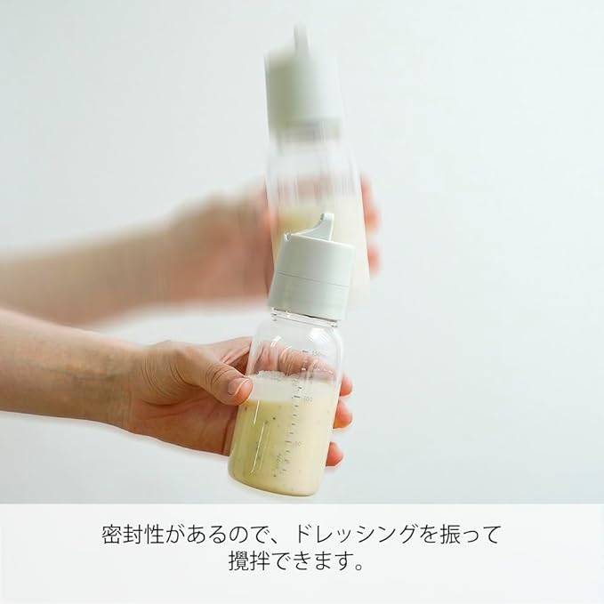 HARIO ODBN-150-PGR One-Touch Dressing Bottle, 5.1 fl oz (150 ml), Pale Gray