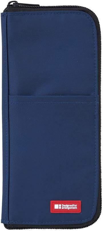 Lihit Lab A7652-6 Flat Pen Case, Yellow-Green