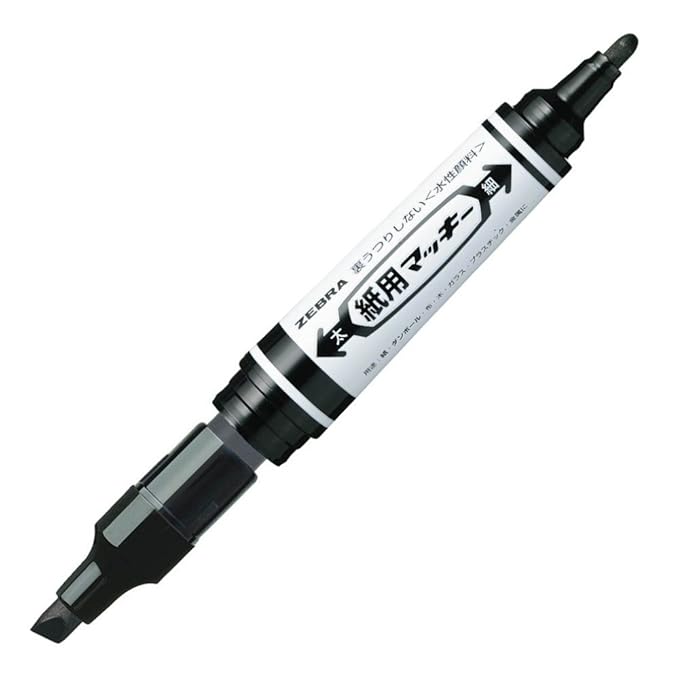 Zebra Dual Tip Paper Marker, Mackee for Paper, Water Base In