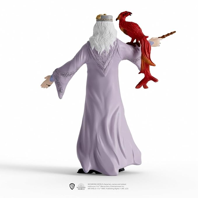 Schleich Wizarding World of Harry Potter 2-Piece Set with Albus Dumbledore & Fawkes Figurines for Kids Ages 6+