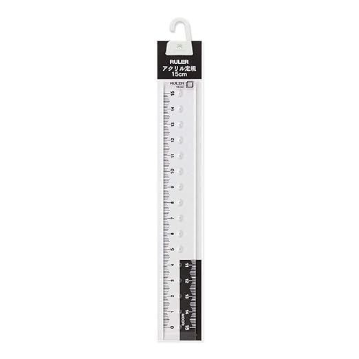 Midori Metric CL Ruler 15cm Clear (42231006)