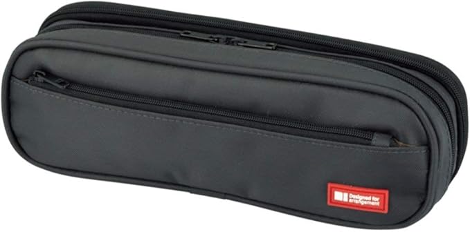 Lihit Lab A7552-24 Pen Case, 2-Way Type, Black