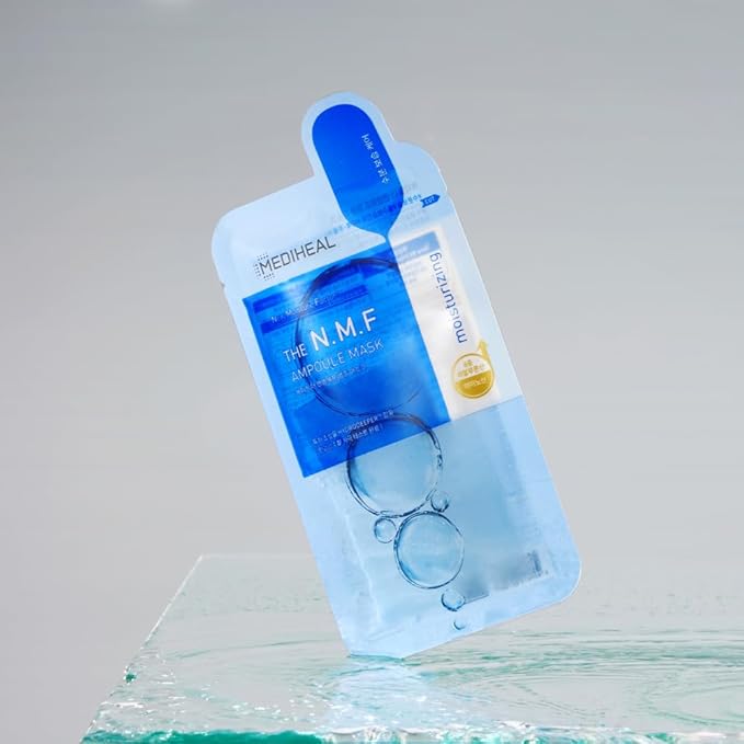 Mediheal Ampoule Mask (10 P), Hydration, Shine, Exfoliating Care, Chapped Dry Skin (The N.M.F)