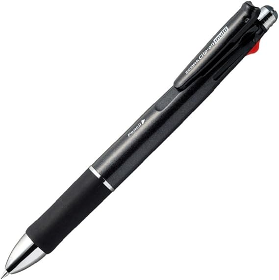 Zebra Clip-On Multi Color Multifunctional Pen, Clear Green Barrel (B4SA1-G)