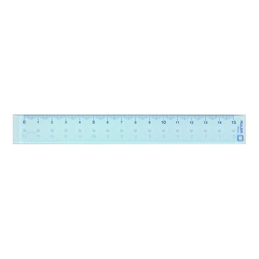 Midori Metric CL Ruler 15cm Blue (42233006)