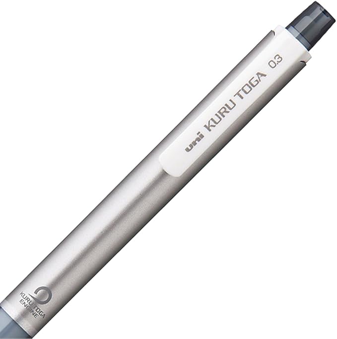 Uni Mitsubishi Pencil Mechanical Pencil Kurutoga 0.3 Automatic Lead Rotation Mechanism Silver M34501P.26