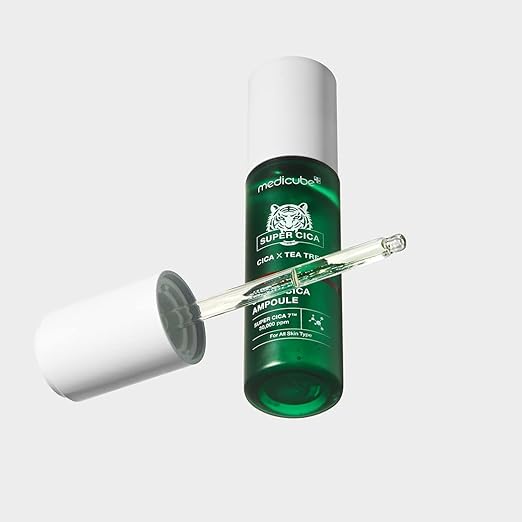 Medicube Super Cica Ampoule | Helps damaged skin with 61.5% Centella asiatica extract | Instant soothing and calming | Korean skincare 40ml
