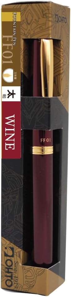 OHTO FF01-GWI Fountain Pen Gold Parts Model FF01G Wide Shaft Wine