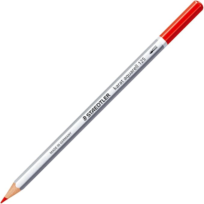 Staedtler 125 M12 Karat Aquarell Colored Pencils, 12 Colors, Watercolor Pencils