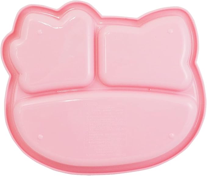 Skater LUPD2-A Die-Cut Lunch Plate with Lid Hello Kitty Snack Time Sanrio