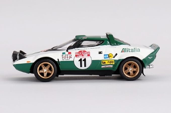 MINI GT 1/64 Lancia Stratos HF Rally Sanremo 1975 Winner #11 (Left Handle) Finished Product