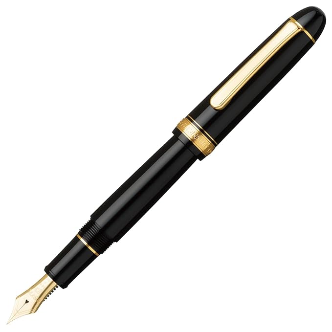Platinum 3776 Century Black Fountain Pen-PNB10000, Broad Nib