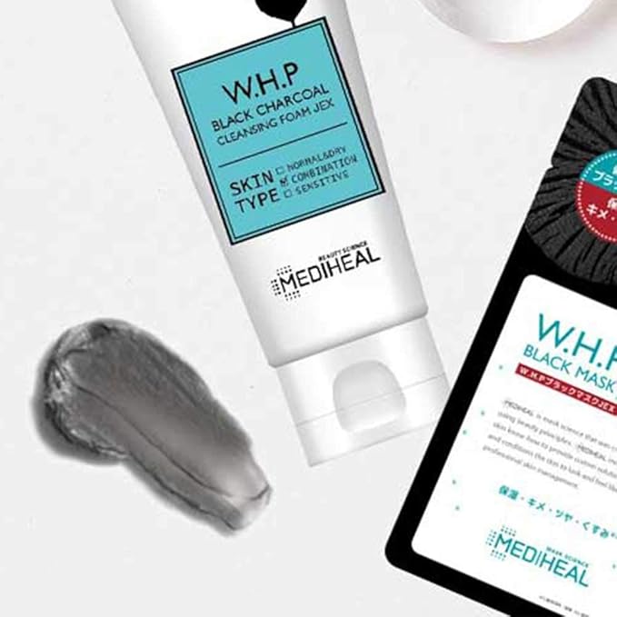 Mediheal Genuine W.H.P Black Charcoal Cleansing Foam JEX 2.8 fl oz (80 ml) x 1
