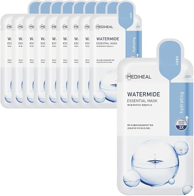 Mediheal Essential Mask 10 sheets Vitamin Tone Up Skin Vitality Brighten Hypoallergenic