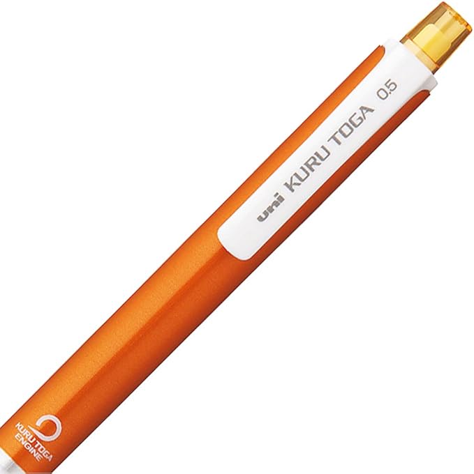 Uni Mitsubishi Mechanical Pencil Uni Kuru Toga Standard Model 0.02 Inch (0.5 mm), Orange