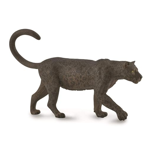 Collecta Black Leopard  Collectable Animal Figurine - Hand Painted