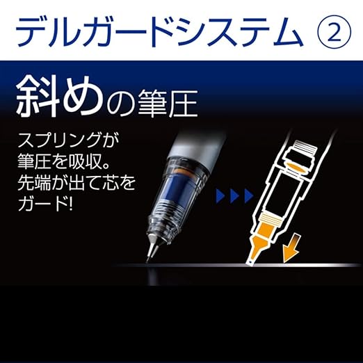 Zebra Mechanical Pencil Delguard Type Lx Blue P-MAS86-BL Lead Diameter 0.3mm