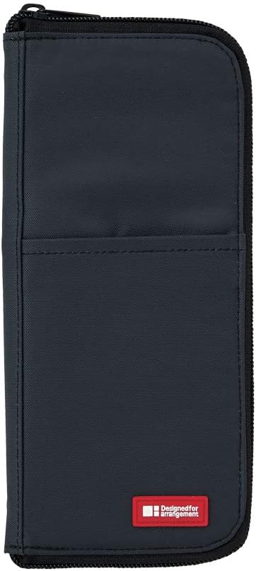 Lihit Lab A7652-6 Flat Pen Case, Yellow-Green