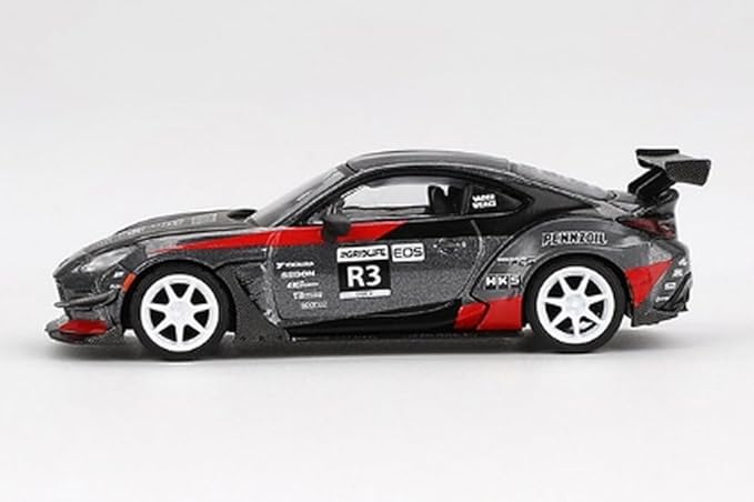 MINI GT 1/64 Toyota GR86 HKS Turbocharged GR86 Larry Chen (Left Handle) Finished Product MGT00820-L