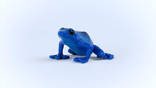 Schleich Wild Life, Wild Animal Rainforest Jungle Toys for Kids, Poison Dart Frog Toy, Blue, Ages 3+
