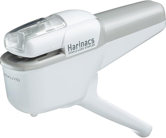 Kokuyo SLN-MPH105G Harinacs Press Stapleless Stapler, No Hole, Green