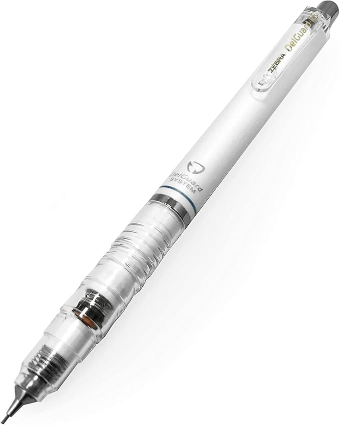Zebra Delguard Mechanical Pencils - HB 0.5mm - 1 of Each Colour Barrel - Pack of 3