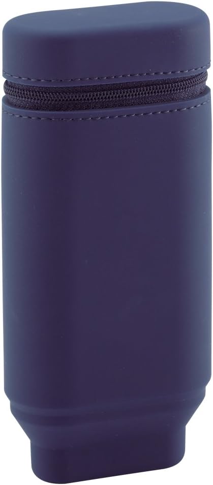 Lihit Lab Stand Pen Case Oval Type Navy A7694-11