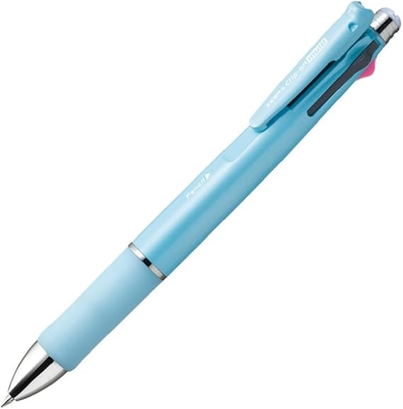 Zebra Clip-On Multi Color Multifunctional Pen, Clear Green Barrel (B4SA1-G)