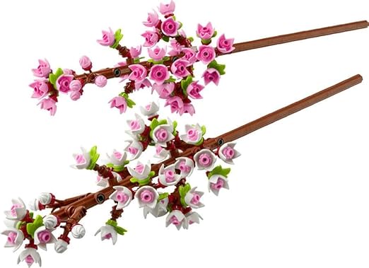 LEGO Creator Cherry Blossoms, Artificial Room Decor Flowers and Desk Accessory, Bouquet of Flowers for Displaying, Flower Gift for Girls and Boys Age 8 and Over 40725