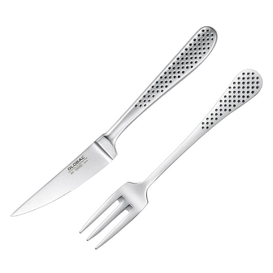Global Steak Knife and Fork Set GTJ-01