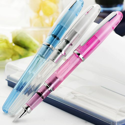 Platinum Cool Fountain Pen, Fine Point, Crystal Rose Barrel, Black Ink (PLAT-PGB-3000A-74-F)