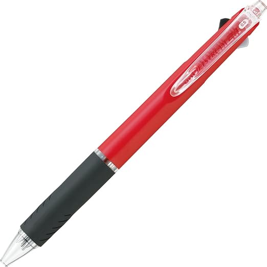 Uni Jetstream Multi Pen 2and1, 0.5mm Ballpoint Pen (Black, Red) + 0.5mm Mechanical Pencil, Red Body (MSXE350005.15)