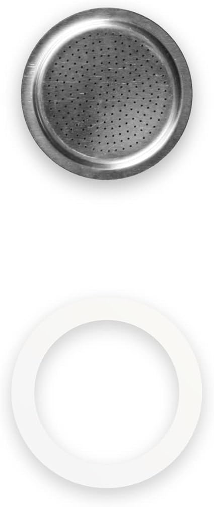 Bialetti Mocha Express 1 Cup Gasket + Filter Genuine Replacement Part