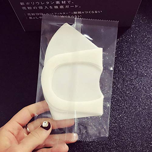 Japanese Nanotechnology Pollution Protect Pitta Mask(Pack of 3) (white)