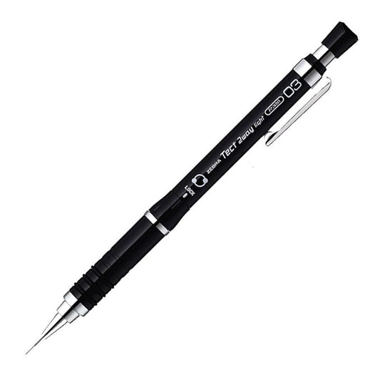 Zebra Mechanical Pencil Tect Two Way Light 0.3 Pure Black MAS42-PBK
