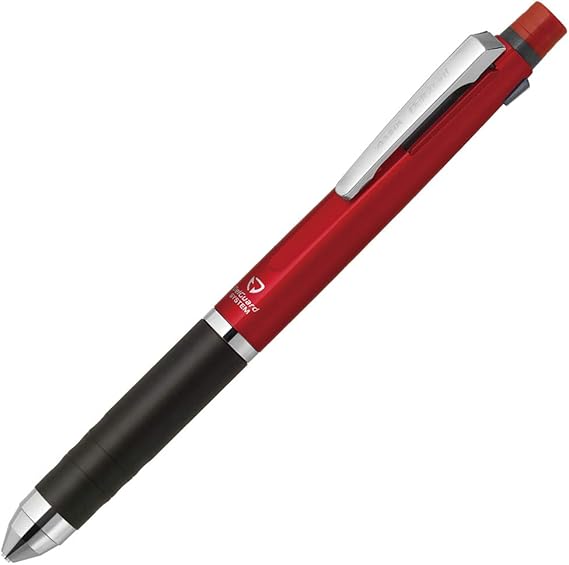 Zebra Multifunctional Item Delguard+2C, 2 Color 0.7mm Emulsion Ink Multi Bollpoint Pen + 0.5mm Pencil, Blue Body (P-B2SA85-BL)